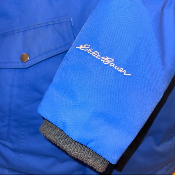 Eddie Bauer Blue Parka Coat - Picture 4 of 7